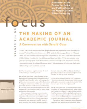 Focus On The Center, Fall 2004 - The Murphy Institute