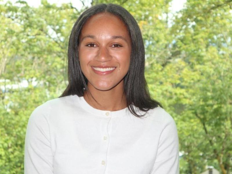 Maya Shields, a senior in political economy, received the Murph Public Service Award and the Runsdorf Public Service Award in May 2025