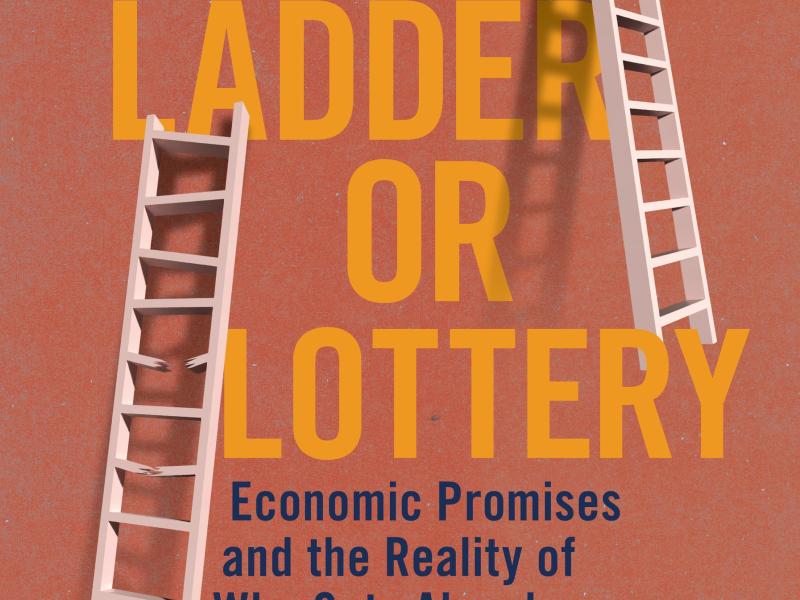 Book cover with title "Ladder or Lottery".