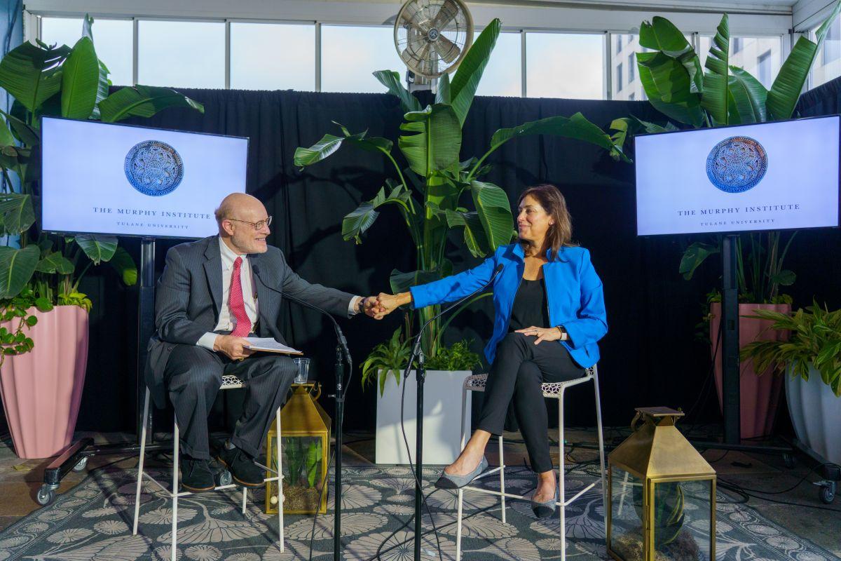 Fireside chat between Karen DeSalvo,Chief Health Officer at Google, and Chip Kahn, President and CEO of the Federation of American Hospitals.