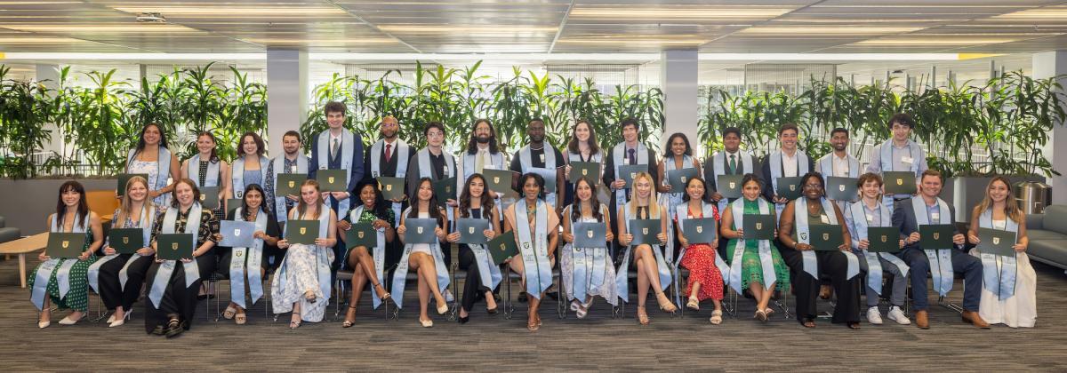 Thirty-four exceptional graduates from the Class of 2026 were honored at the Tulane 34 Award Ceremony on Thursday, May 14, at the Lavin-Bernick Center for University Life. (Photo by Kenny Lass)