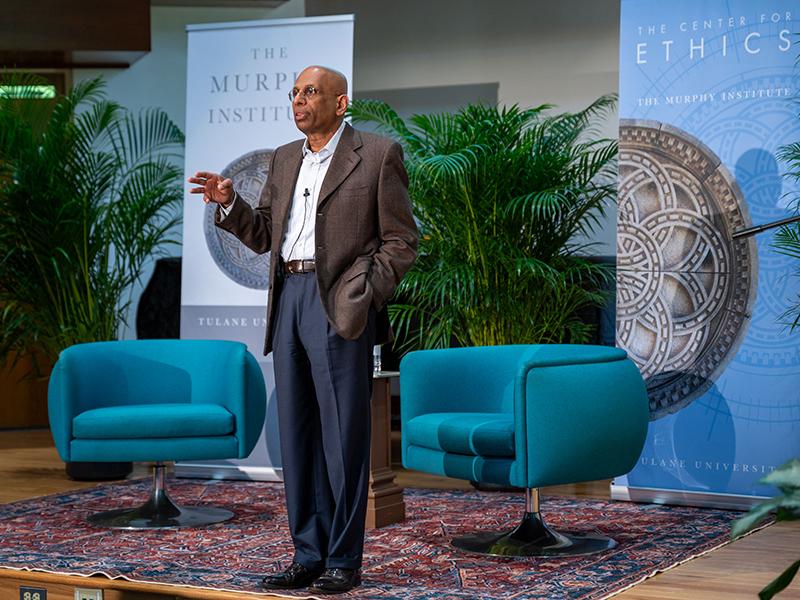 Subramanian Rangan speaks at Tulane Murphy Institute