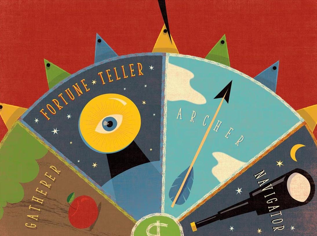 spinner image with careers listed