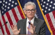 Jerome Powell at a news conference