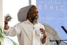 Virgil Storr delivers the Center for Ethics Public Lecture on April 24, 2025