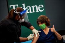 Tulane School of Medicine researcher receives a COVID-19 vaccine 