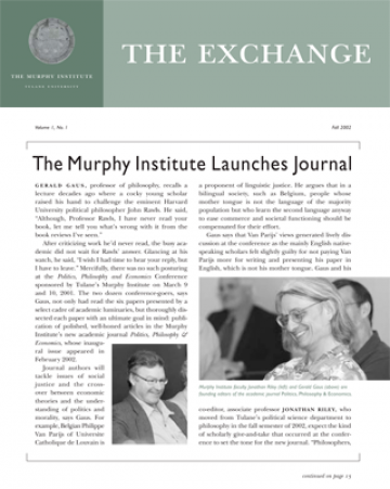 The Exchange, Fall 2002 - The Murphy Institute